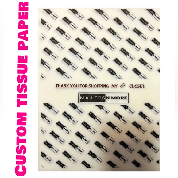 90-100 ct🏷️NEW Personalized Tissue CUSTOM Tissue w/ closet name & Stickers - Picture 3 of 4